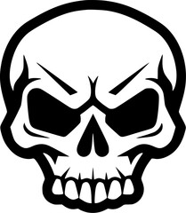 Skull - High Quality Vector Logo - Vector illustration ideal for T-shirt graphic