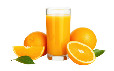 Sunrise in a Glass Pure Orange Joy on isolated background