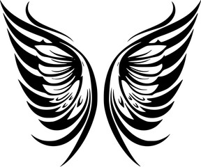 Wings | Minimalist and Simple Silhouette - Vector illustration