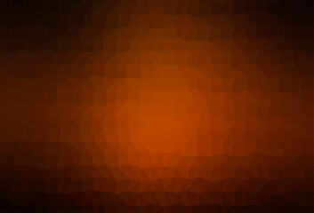 Dark Yellow, Orange vector polygonal template.