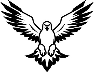 Eagle | Minimalist and Simple Silhouette - Vector illustration