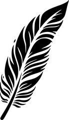 Obraz premium Feather - Minimalist and Flat Logo - Vector illustration