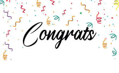 Congratulations design template background
