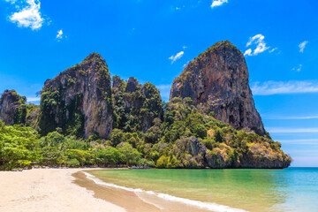 Boat at Railay Beach in  Thailand