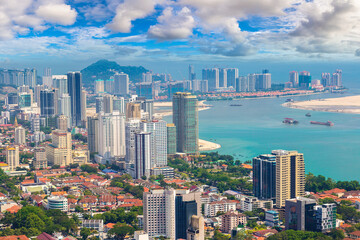 Aerial view of Georgetown, Penang