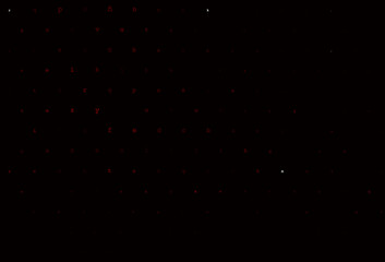 Dark red vector layout with latin alphabet.