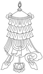 Luxury festive Chinese oriental traditional culture premium classical decoration red gold line art design vector illustration. Covers, greeting cards, logos, packaging, posters, backgrounds -Greeting