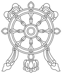 Obraz premium Luxury festive Chinese oriental traditional culture premium classical decoration red gold line art design vector illustration. Covers, greeting cards, logos, packaging, posters, backgrounds -Greeting