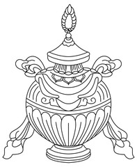 Luxury festive Chinese oriental traditional culture premium classical decoration red gold line art design vector illustration. Covers, greeting cards, logos, packaging, posters, backgrounds -Greeting