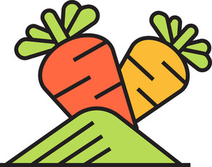 Carrot Crop Icon
