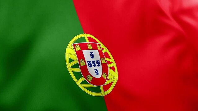  Portugal flag waving
