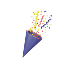 3d icons are used for New Year's, Christmas, or birthday celebrations as a surprise.3d render