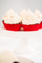 Chocolate peppermint cupcakes