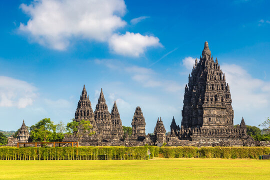 Prambanan temple in Yogyakarta - Powered by Adobe