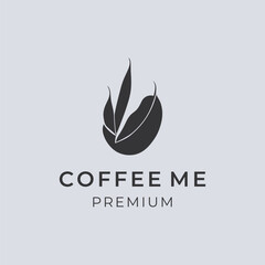 Coffee cup vector logo design template. Premium coffee shop logo