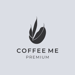 Fototapeta premium Coffee cup vector logo design template. Premium coffee shop logo