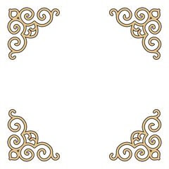 Luxury festive Chinese oriental traditional culture premium classical decoration red gold line art design vector illustration. Covers, greeting cards, logos, packaging, posters, backgrounds -Greeting