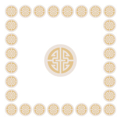 Luxury festive Chinese oriental traditional culture premium classical decoration red gold line art design vector illustration. Covers, greeting cards, logos, packaging, posters, backgrounds -Greeting