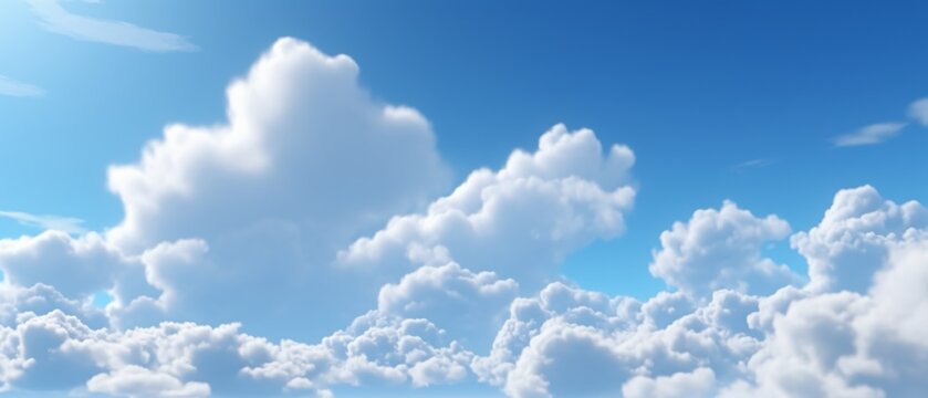 White sky background with clouds