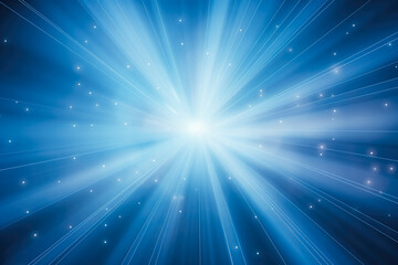 Beautiful rays illuminate universal abstract gray-blue background for presentations 