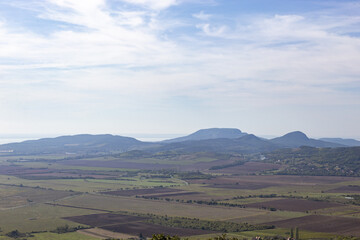 landscape with mountains ín hungary 