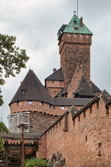 Haut Koenigsbourg. Medieval castle in Alsace, France.