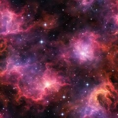 radiant nebula, star clusters and gas clouds shining brightly, celestial, otherwordly, abstract, space art
