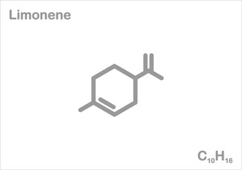 Limonene. Simplified structural formula. 