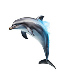 Fototapeta premium dolphin isolated on white background