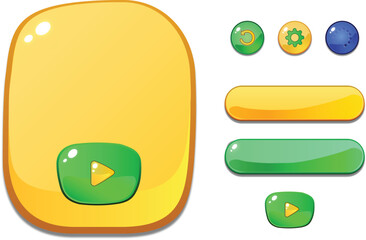 UI popup and colorful buttons