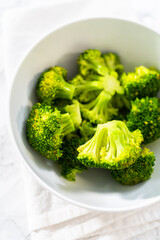 Steamed broccoli