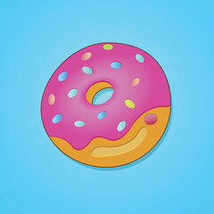 Round Donut vector