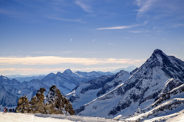 Alpenpanorama im Skigebiet Hintertux / Gefrorene-Wand-Spitzen