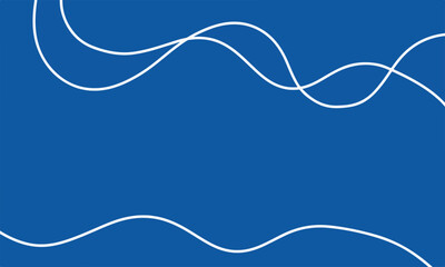 Blue background with decorative lines