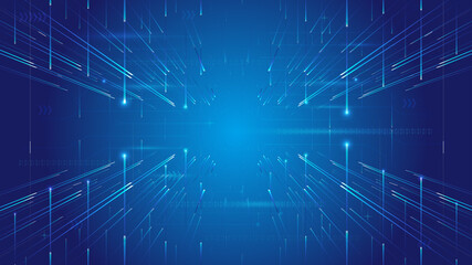 Criss-cross luminescent ray Internet technology big data background
