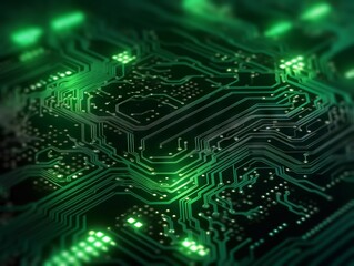 Circuit board background. Electronic computer hardware technology. Generative AI