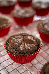 Chocolate peppermint cupcakes