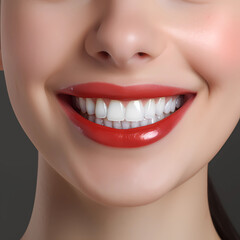 Naklejka premium White, clean, healthy teeth, beautiful smile