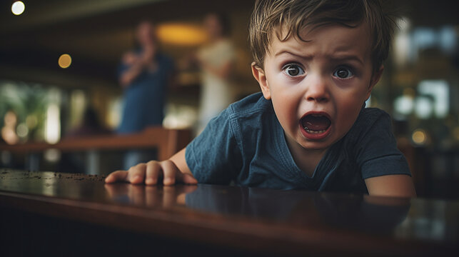 Image capturing a scared young one.