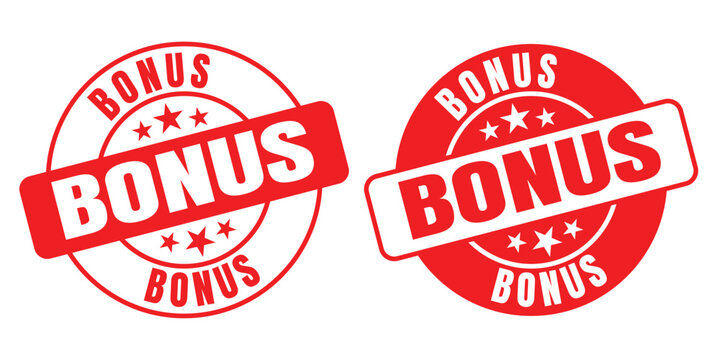 BONUS rounded vector symbol set on white background