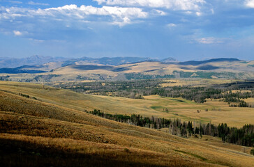 Naklejka premium Pärc national du Yellowstone , USA