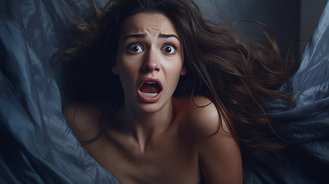 Picture showcasing scared women's reactions.