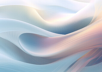 Fototapeta premium Pastel Dreams: A Dance of Abstract Waves