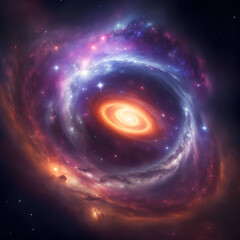 Obraz premium space galaxy background