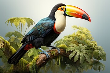 Obraz premium toucan on a branch