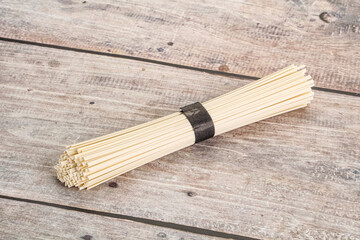 Raw asian udon noodle for cooking