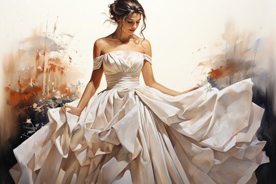 woman in a wedding dress