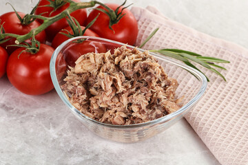 Canned tuna fish for salad