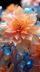 Nature's Palette: A Symphony of Orange and White Blooms