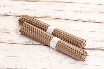 Asian aw soba bukwheat noodle